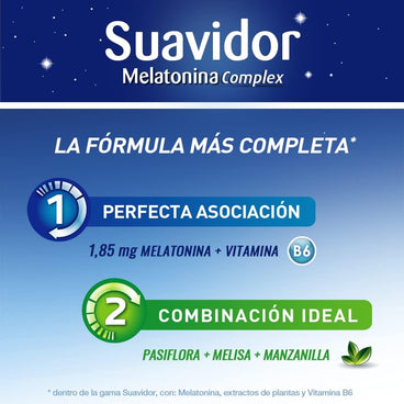 Suavidor Melatonina Complex, 30 Comprimidos 