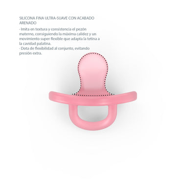 Suavinex Chupete Para Bebés 0-6 Meses Tetina anatómica, Color Rosa