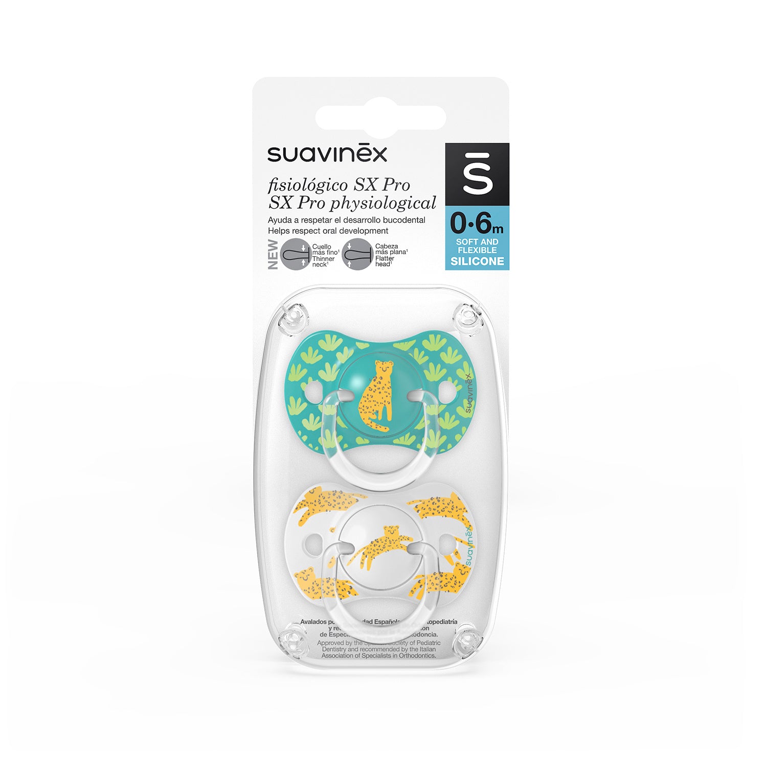 Suavinex Pack 2X Chupetes Fisiológicos Sx Pro Para Bebés 0-6 Meses