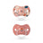 Suavinex Pack De 2 Chupetes Con Tetina Fisiológica De Silicona Sx Pro, Para Bebés 6-18 Meses, Forest Rosa