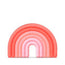 Suavinex Mordedor De Silicona Para Bebés +0 Meses. Anillo De Dentición Flexible Y Ligero. Diseño Arcoiris. Color Rosa 