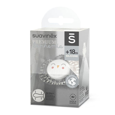 Suavinex Chupete Premium Para Bebés De +18 Meses. Chupete Con Tetina Fisiológica De Silicona Sx Pro. Bonhomia, Beige