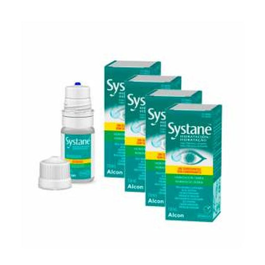 Pack 4 Systane Hidratación Diaria Gotas Oftalmológicas, 10 ml
