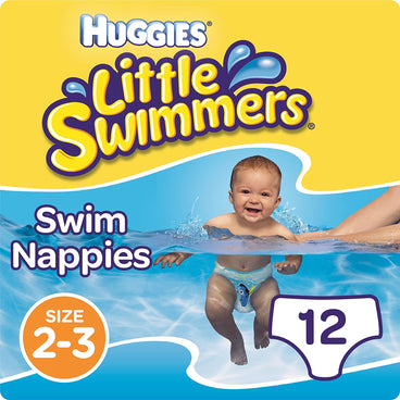 Huggies  Little Swimmers Talla 2-3 (3-8 Kg), 12 Unidades