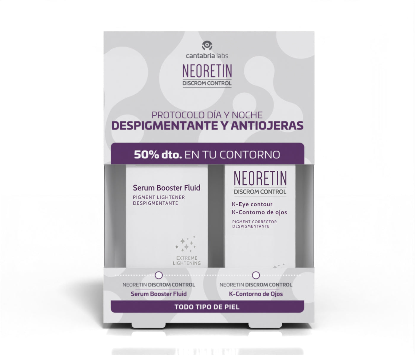 Neoretin Pack Discrom Serum Booster Fluid 30Ml+Neoretin Discrom Control K-Contorno De Ojos 15Ml