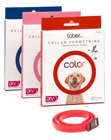 Taberdog Collar Permetrina 60 cm Azul