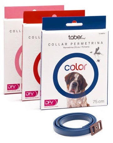 Taberdog Collar Permetrina 75 cm Azul