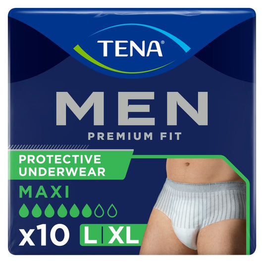TENA Men Pants Premium Fit Large, 10 Unidades