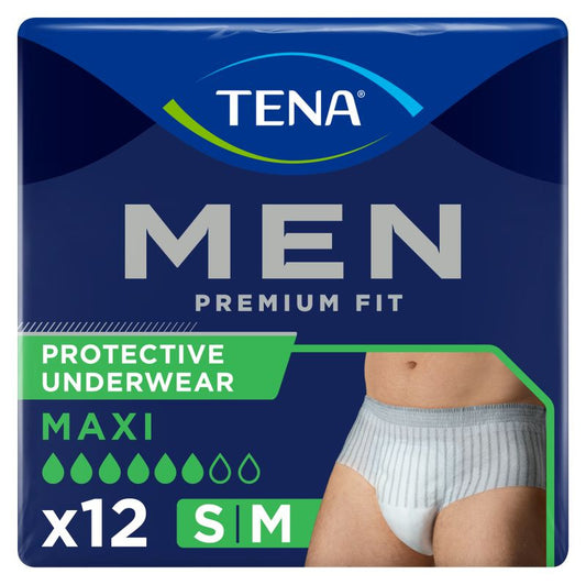 TENA Men Pants Premium Fit Medium, 12 Unidades