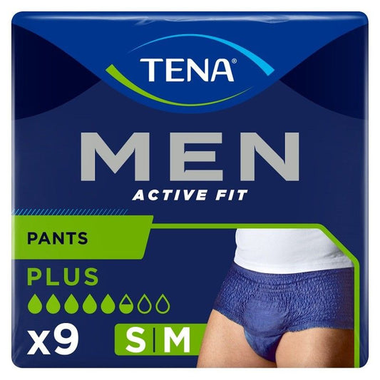 TENA Men Pants Active Medium, 9 unidades