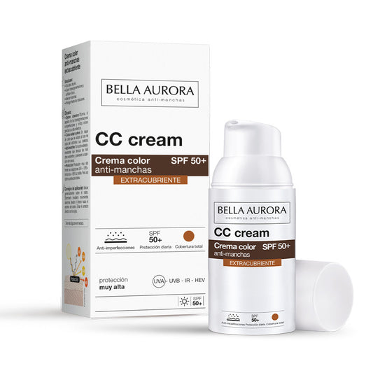 Bella Aurora  Cc Cream Spf50+ Extra Cubriente , 30 ml.