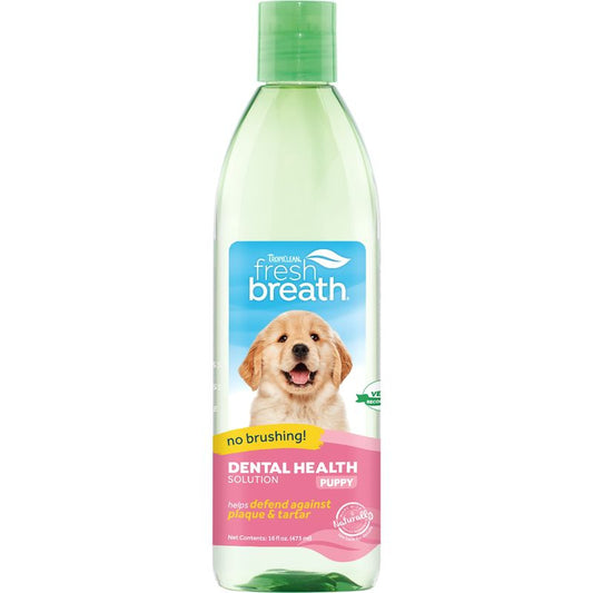 Tropiclean Fresh Breath Solucion Hig Dental Cachorros 473Ml
