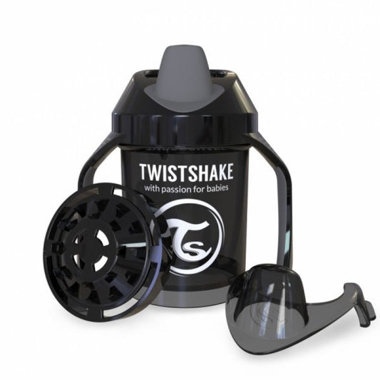 Twistshake Taza Negra +4M , 230 ml