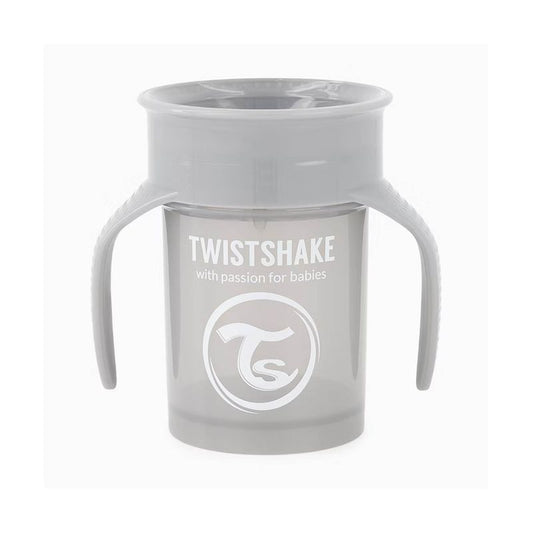 Twistshake Taza 360º Gris +6M  
