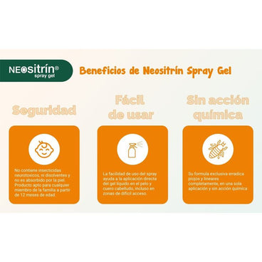 NEOsitrín® Spray Gel Líquido Antipiojos 100 ml