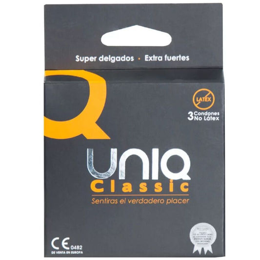 Uniq Classic Preservativos Sin Latex, 3 unidades