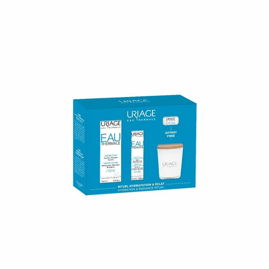 Uriage Hidratación Kit Hidratación Facial ( Crema De Agua, Contorno De Ojos Y Mascarilla De Noche) , 40 + 15 + 15 ml