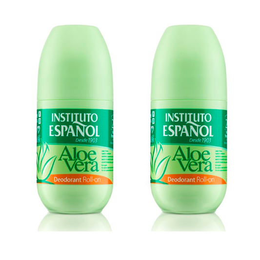 Pack Instituto Español Desodorante Aloe Roll On , 2x75 ml