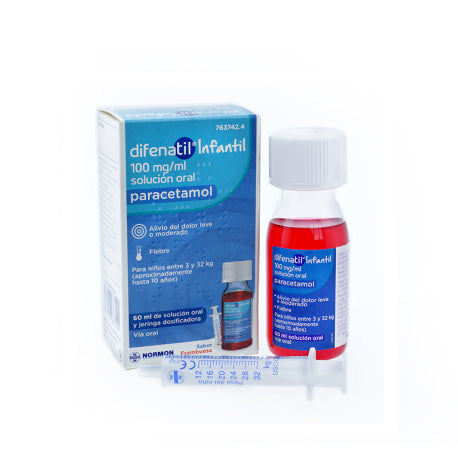 Difenatil Infantil 100 Mg/Ml Solución Oral, 60 ml