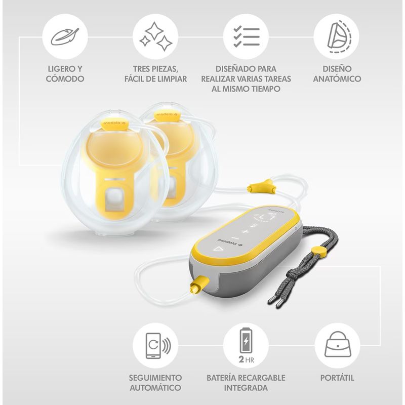 Medela Sacaleches Doble  Eléctrico Freestyle™ Hands-Free
