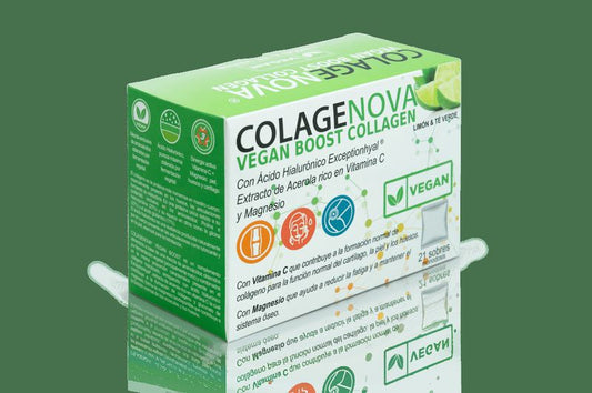 Vaminter Colagenova Vegan Boost Te Verde + Limon, 21 Sobres      