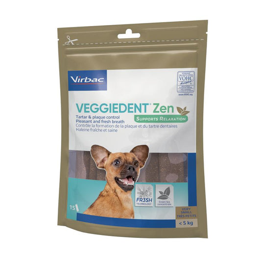 Virbac Veggiedent Zen Xs -5 Kg, snack para perros