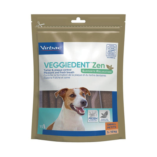 Virbac Veggiedent Zen S 5-10Kg, snack para perros