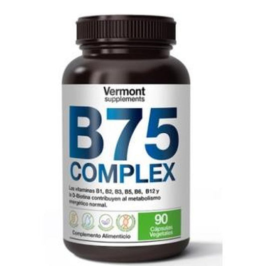 Vermont Supplements B75 Complex 90V Cápsulas 