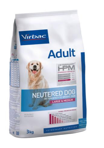 Virbac Hpm Canine Adult Neutered Large Medium 3Kg, pienso para perros