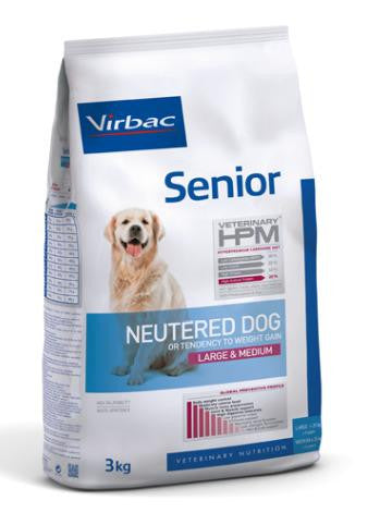Virbac Hpm Canine Senior Neutered Large Medium 12Kg, pienso para perros