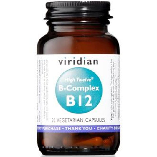 Viridian High Twelve B12  Con B Complex 30Cap.Veg. 