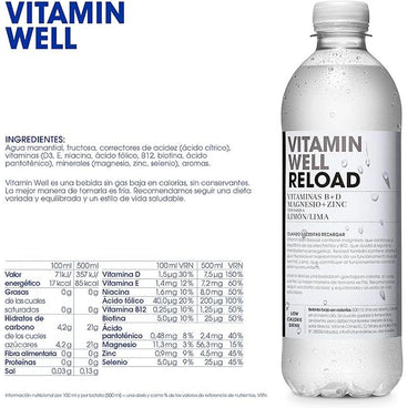 Vitamin Well Reload Lima/Limón, 500 ml