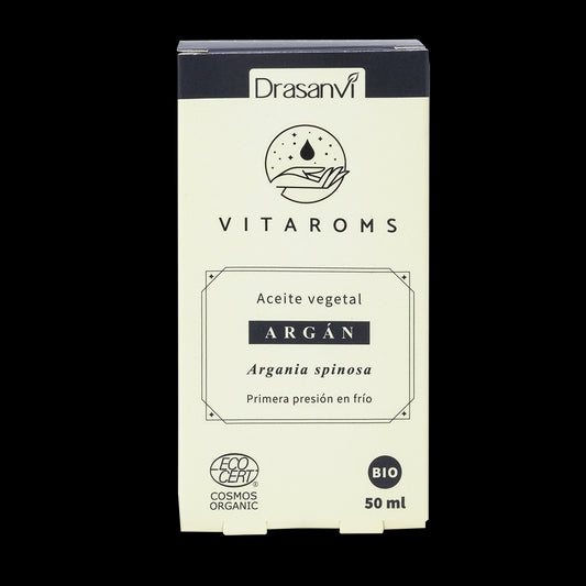 Drasanvi Vitaroms Aceite Vegetal Argan Bio (Primera Presion Frio) Ecocert , 50 ml