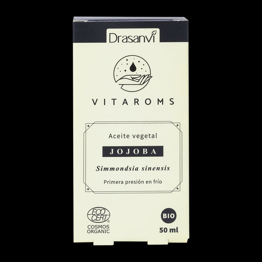Drasanvi Vitaroms Aceite Vegetal Jojoba Bio (Primera Presion Frio) Ecocert , 50 ml