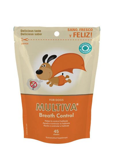 Vetnova Multiva Breath Control, 45 Chews, snack para perros