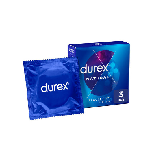 Durex Preservativos Natural, Para Confort Y Seguridad, 3 Condones