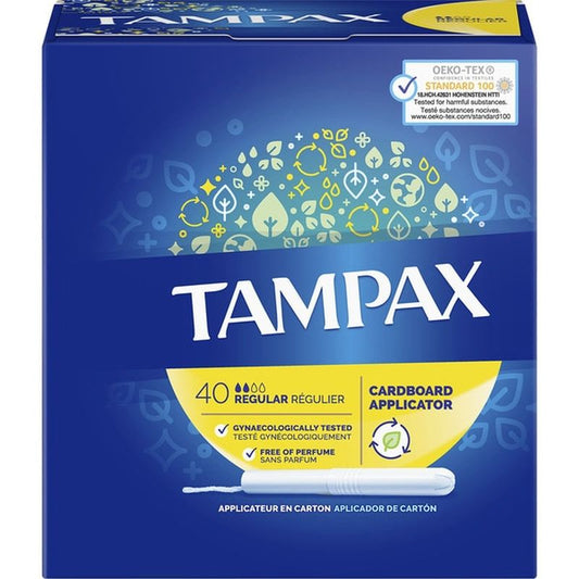 Tampax Regular Tampones Con Aplicador , 40 unidades