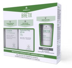 Biretix Pack  Triactive Gel +  Hydramat Spf30 + Regalo Minitalla Cleanser