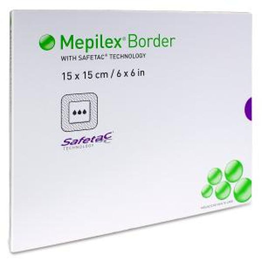 Mepilex Border Flex Apósito 15X15 cm, 3 unidades