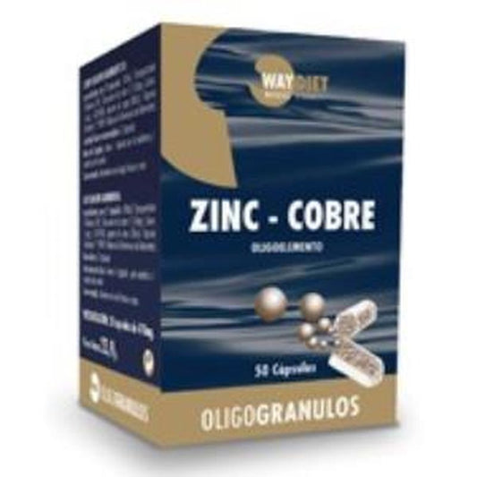 Waydiet Natural Products Zinc-Cobre Oligogranulos 50Caps.