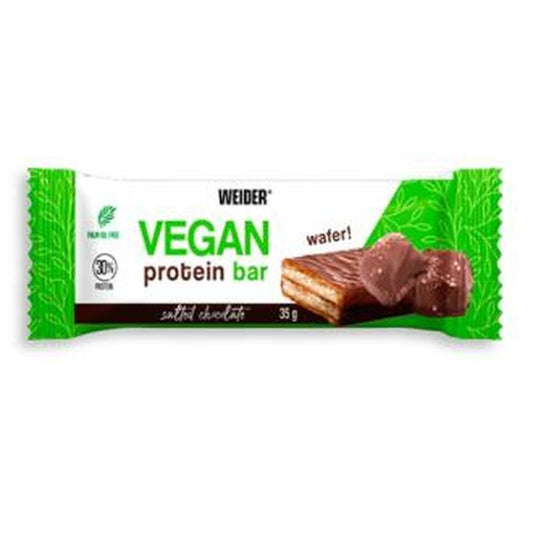 Weider Vegan Protein Wafer Bar Salted Chocolate 12Ud. 