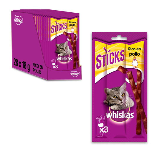 Whiskas Sticks Pollo Bolsa 28X18Gr