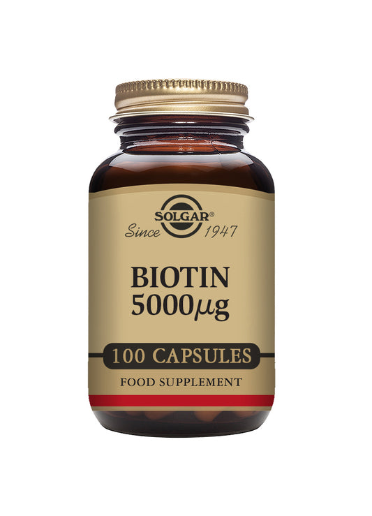Solgar Biotina 5000 mcg, 100 Cápsulas