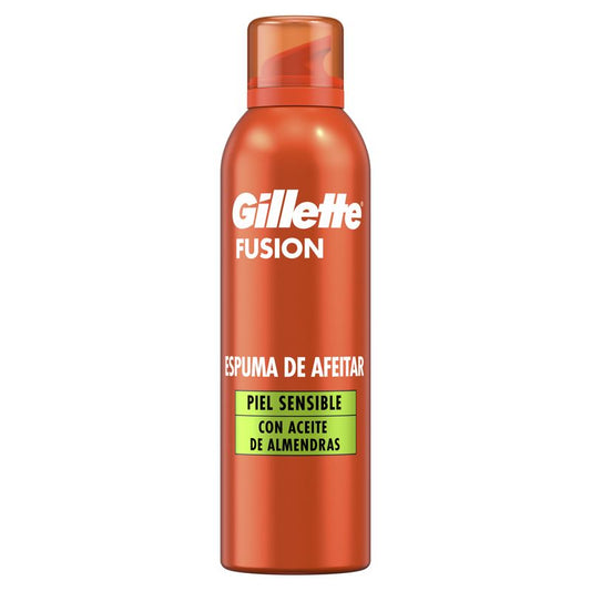 Gillette Sensitive Espuma Fusión , 250 ml