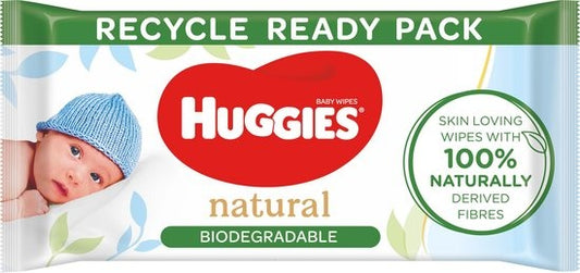 Huggies Toallitas Pure Biodegradable, 48 Unidades