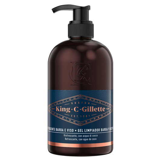 Gillette King C. Gel Para Barba Y Rostro , 350 ml