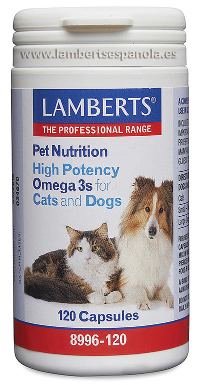 Lamberts Pet Nutrition (Omega 3) Perro Gato 120 Cápsulas