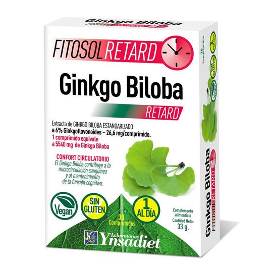 Ynsadiet Ginkgo Biloba Fitosol Retard , 30 comprimidos