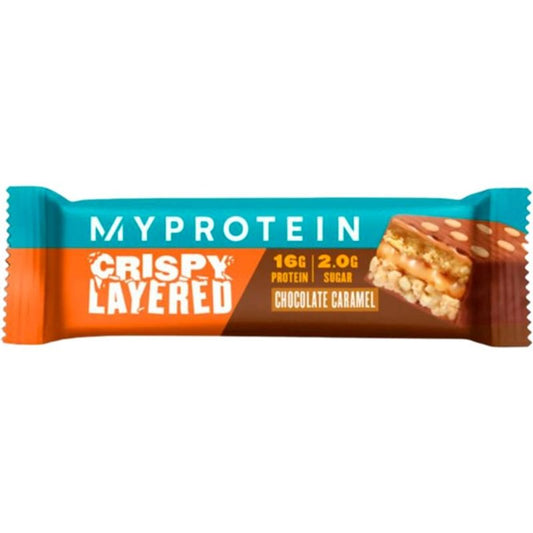 Myprotein Crispy Layered Barrita Caramelo Y Chocolate, 58g