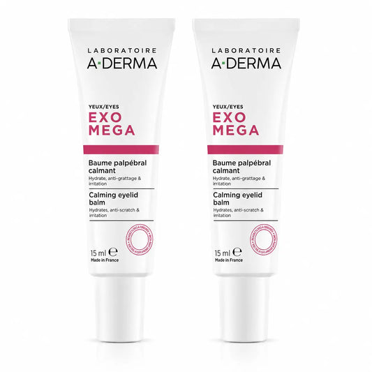 A-Derma Exomega Bálsamo Palpebral Calmante, 15 ml, pack 2